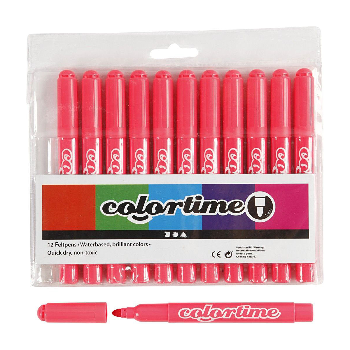 Lichtroze Jumbo Stiften, 12e.