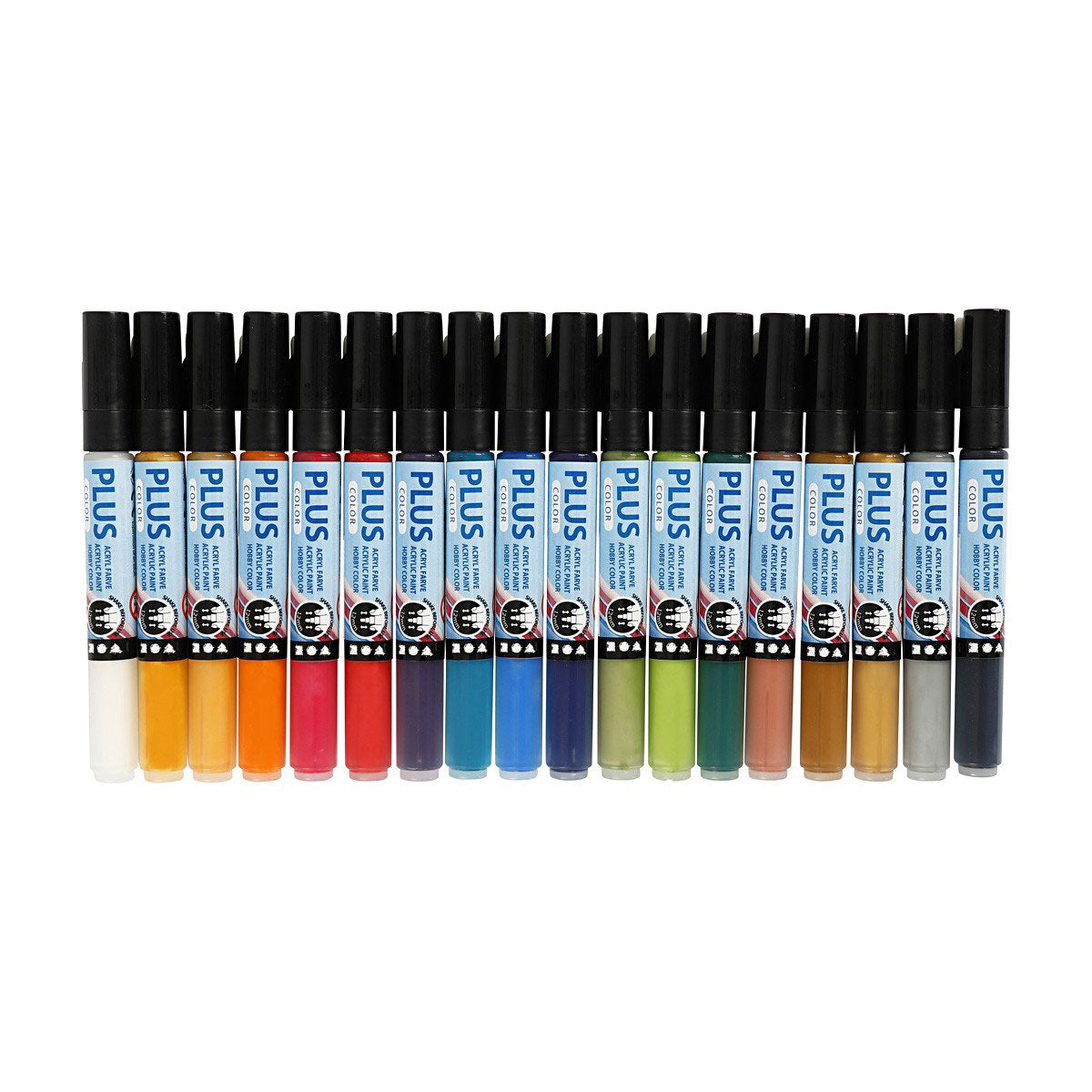 Creativ Company Plus Color Acrylic Markers, 18 pcs.