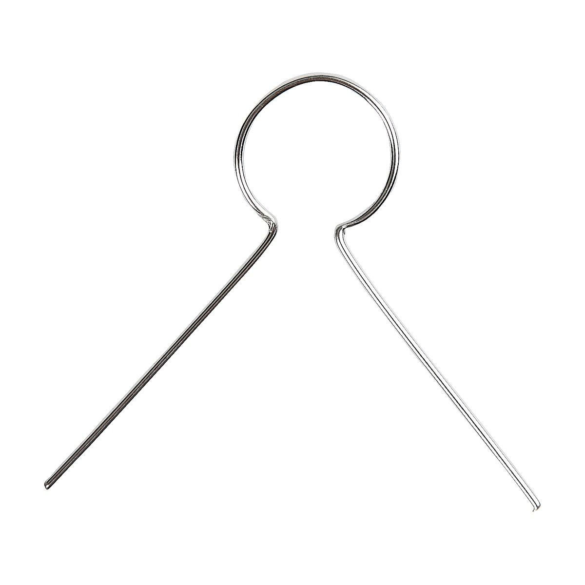 Creativ company metalen hanger - verzilverd, 50st.
