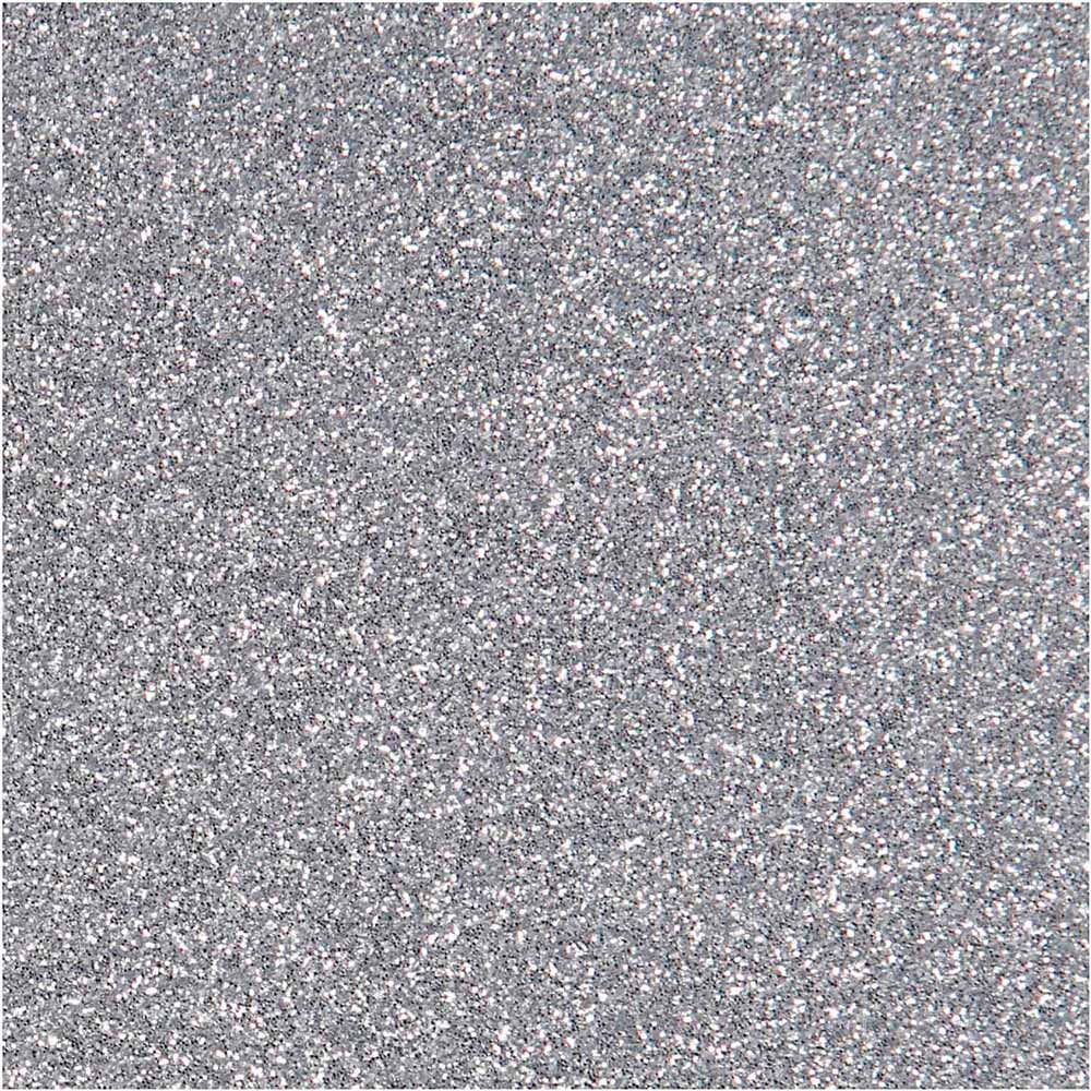 Creativ company opstrijkfolie glitter zilver, a5