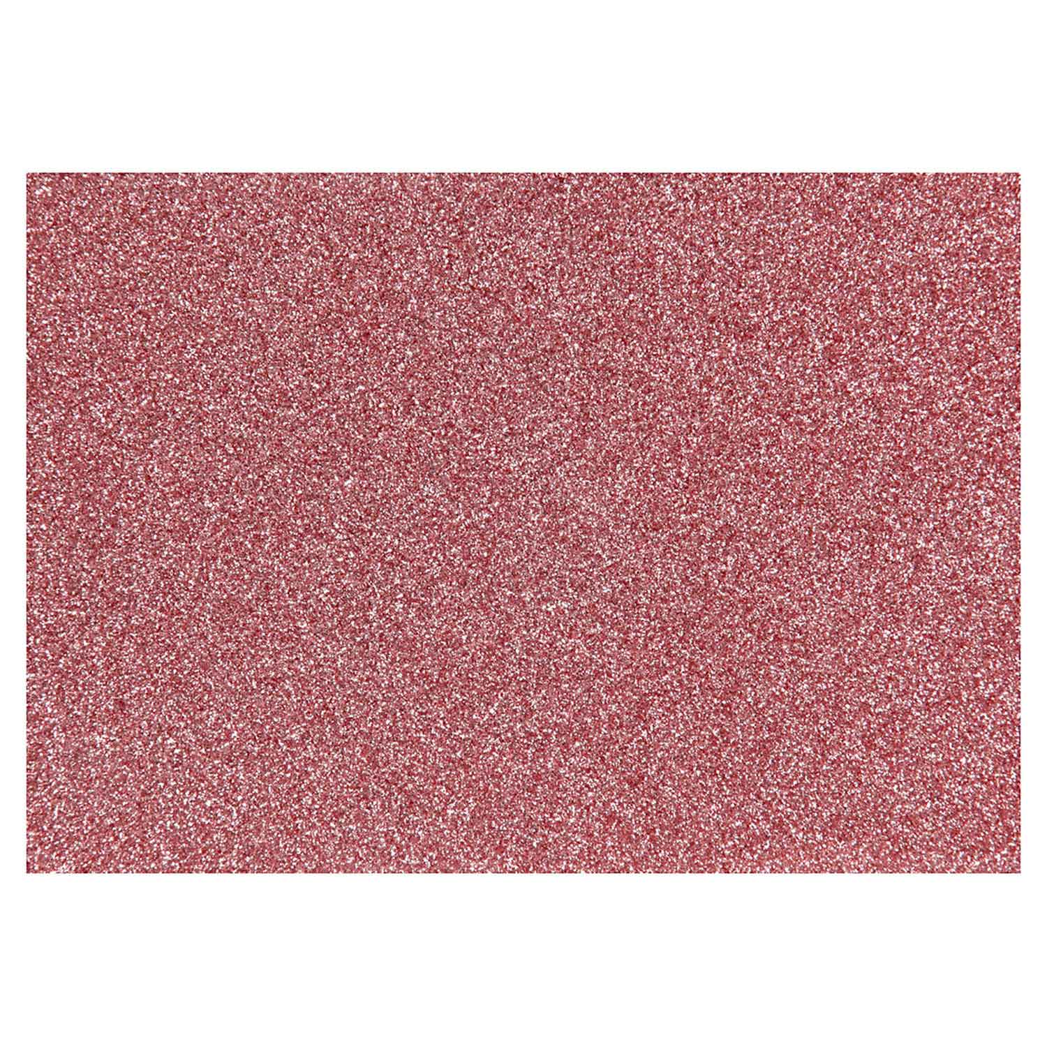 Creativ company opstrijkfolie glitter lichtrood, a5