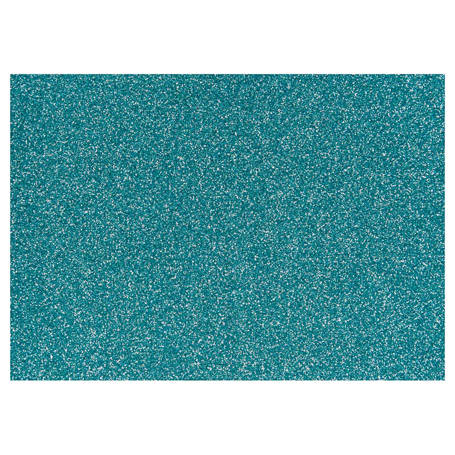 Creativ company opstrijkfolie glitter lichtblauw, a5