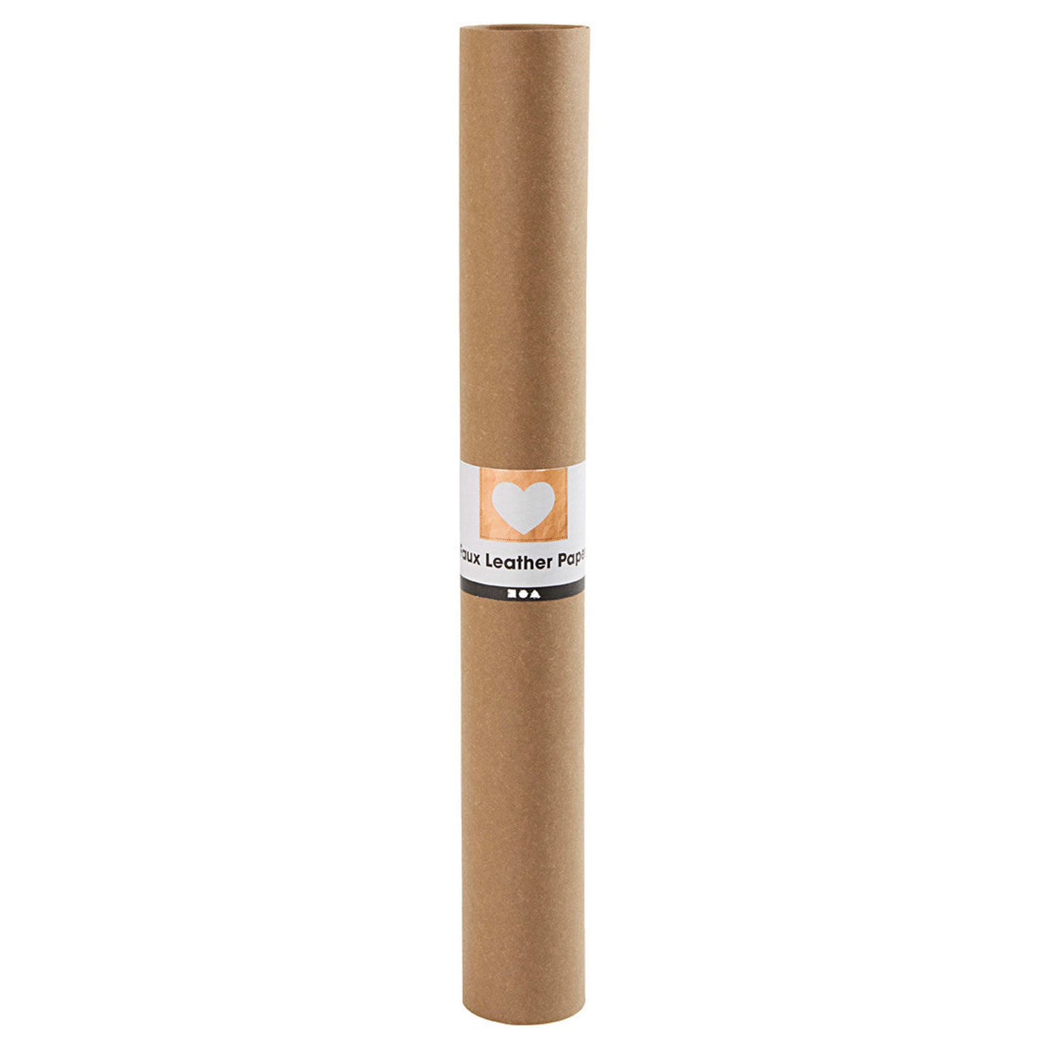 Kunstleer Papier Donkerbruin, 1mtr.