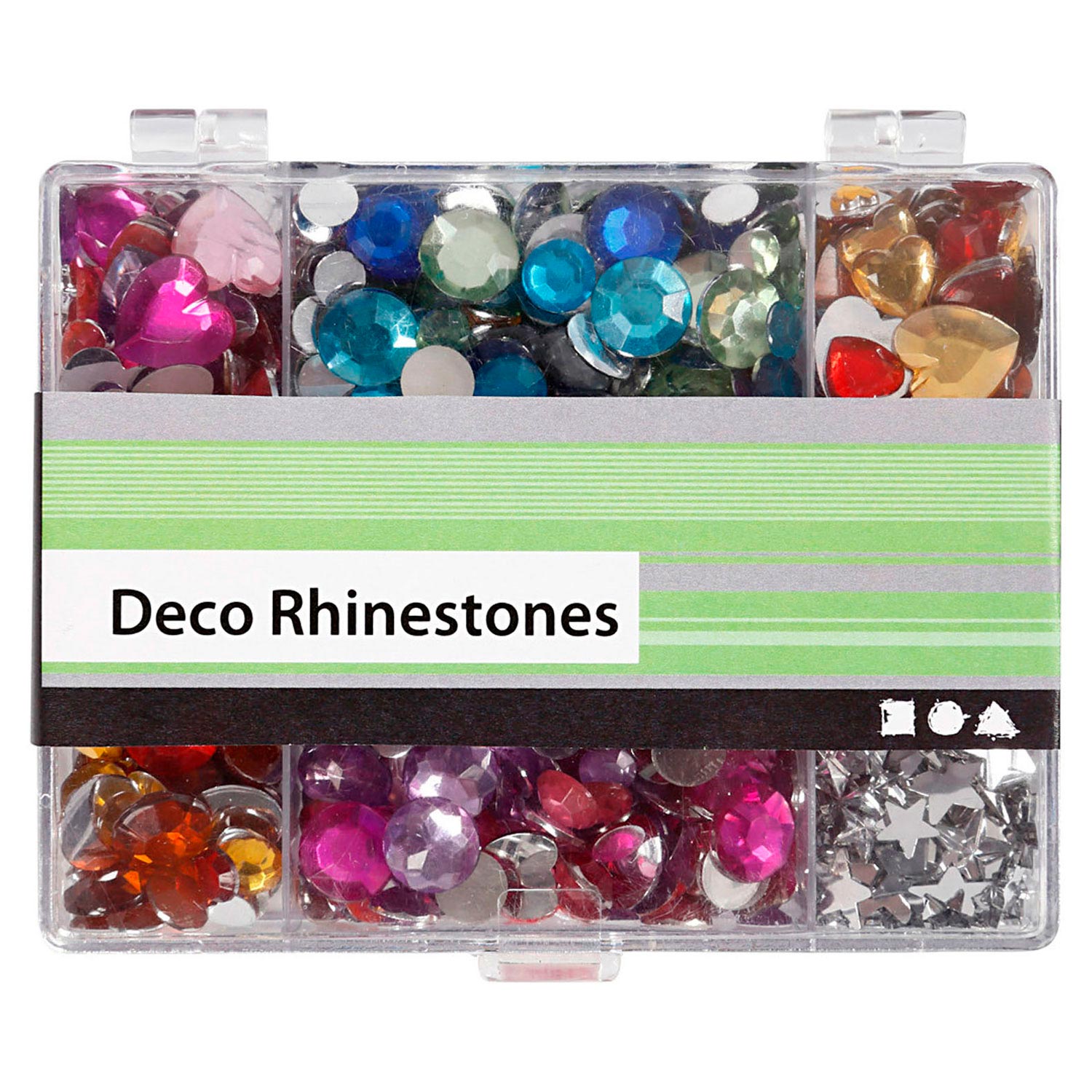 Creativ company https: www.cchobby.nl strasstenen-in-display-box-rond-sterren-harten-d-6-7-9-10-11-12-14-16-mm-blauw-roze-zilver-300-stuk-1-doos