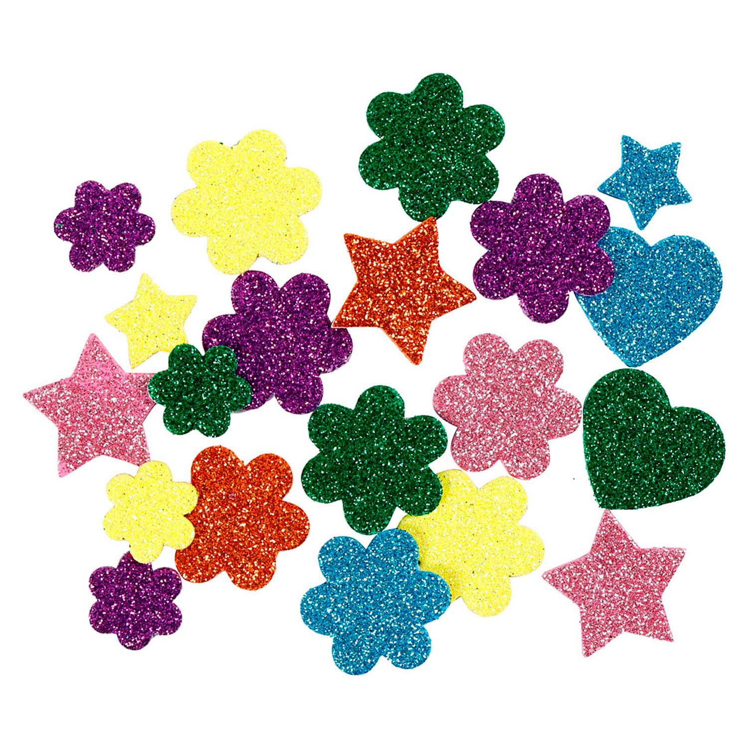 Schuimvormen Glitter, 100st.