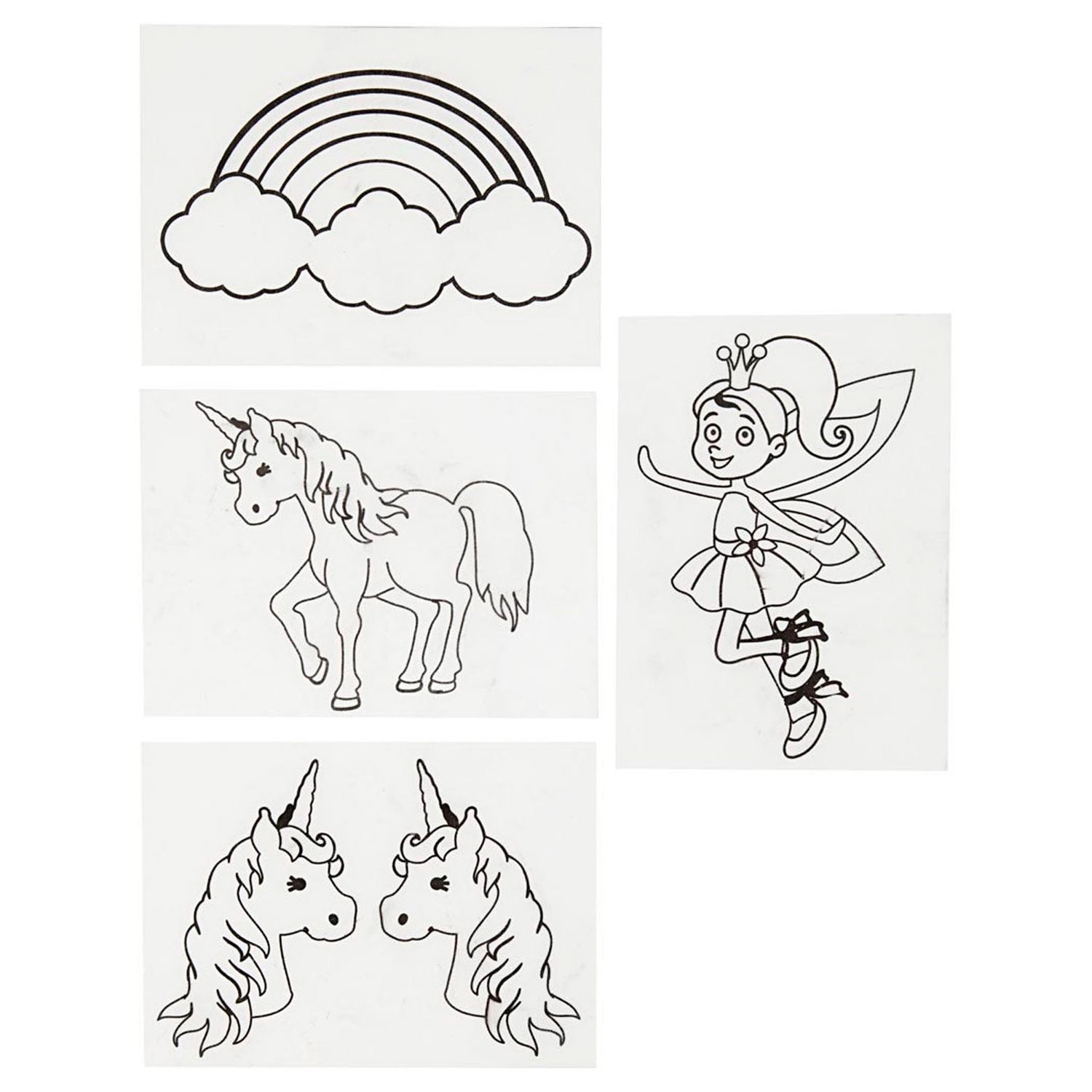 Creativ company https: www.cchobby.nl vellen-krimpfolie-met-motieven-unicorn-vel-10-5x14-5-cm-dikte-0-3-mm-mat-transparant-4-vel-1-doos