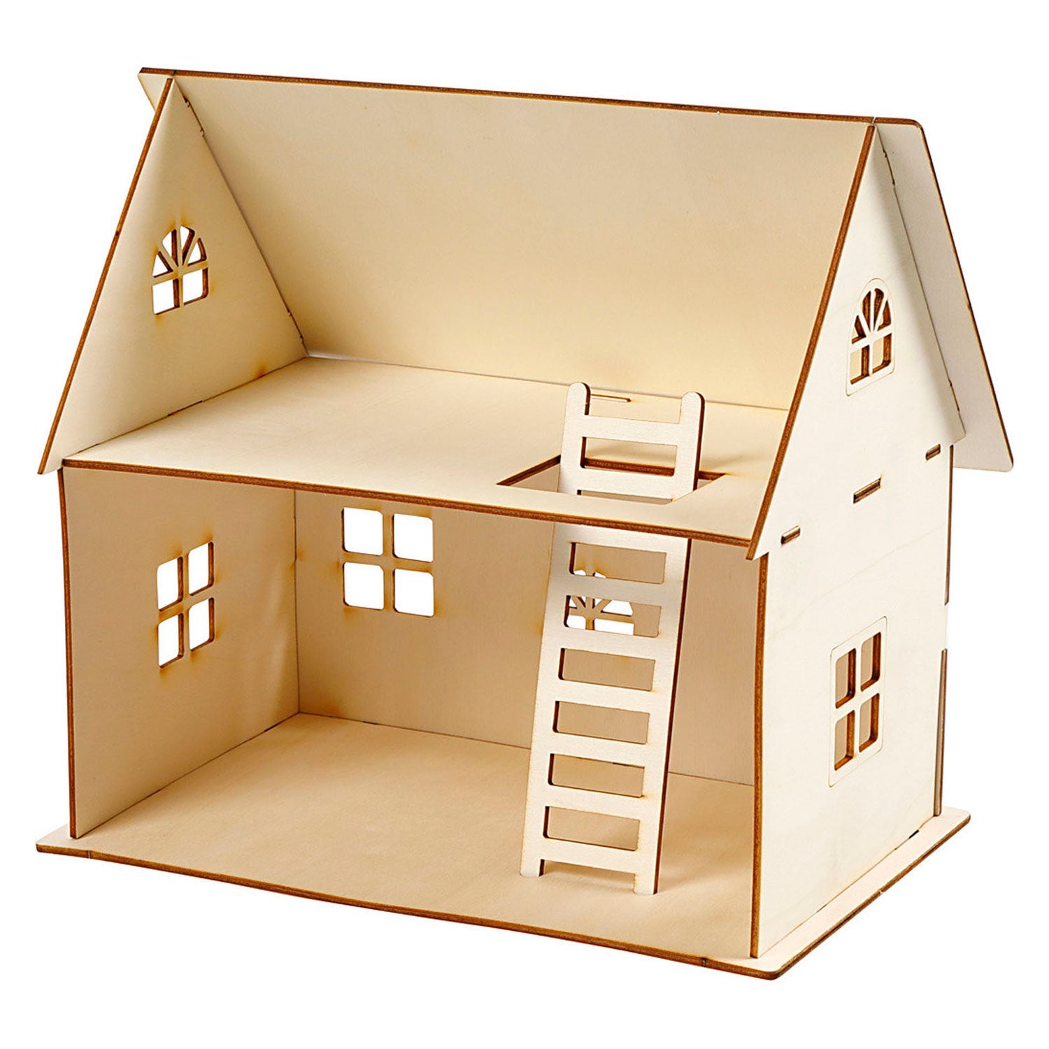Creatief bedrijf diy houten poppenhuis