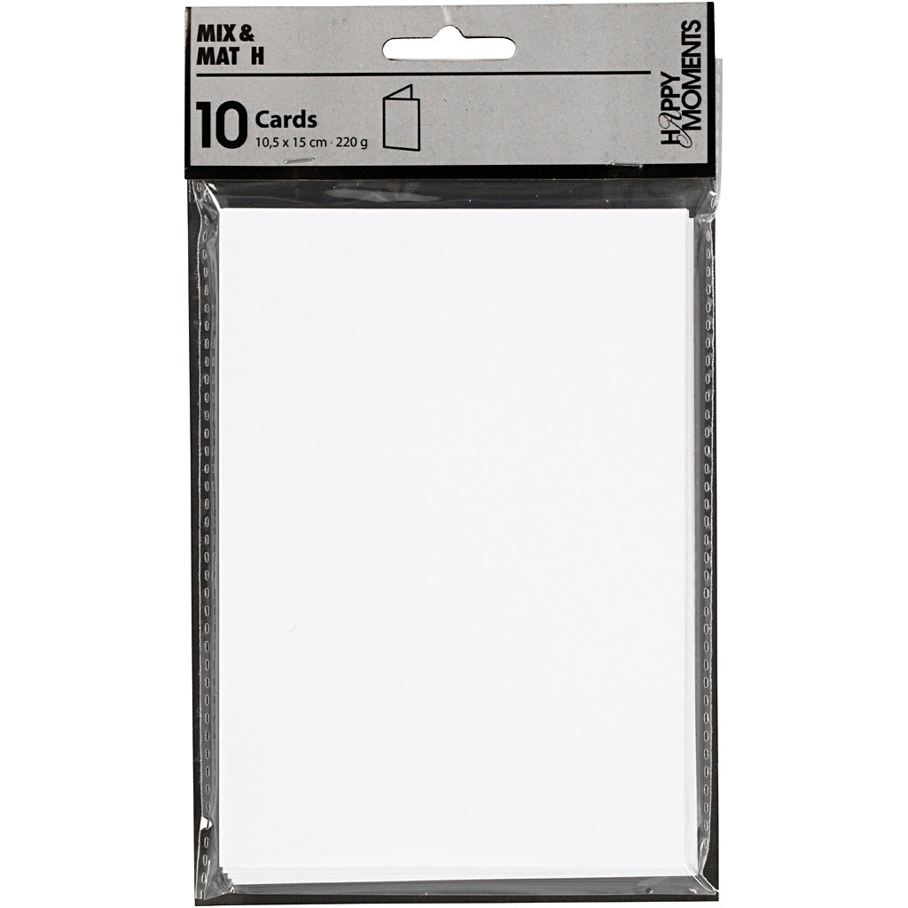 Creative Company cards white 225gsm, 10pcs.