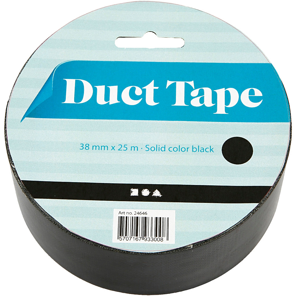 Creativ company duct tape zwart, 25m