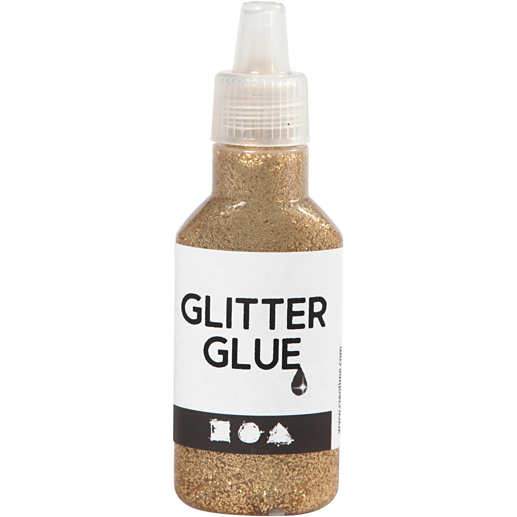 Creativ company glitterlijm goud, 25ml