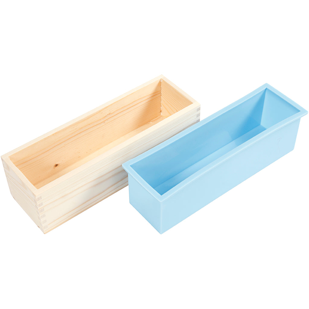Creativ company siliconenvorm in een houten doos, 1500ml