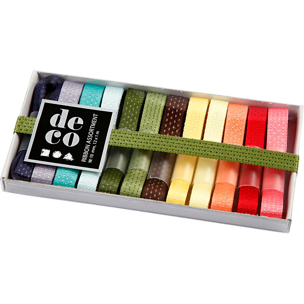 Creativ Company ribbon collection colour, 12 pcs.