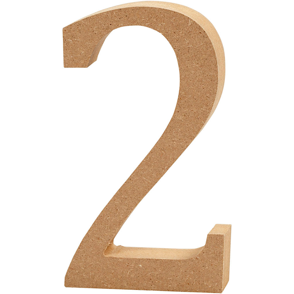 Creatief bedrijfscijfer 2 mdf 13cm , 1st.