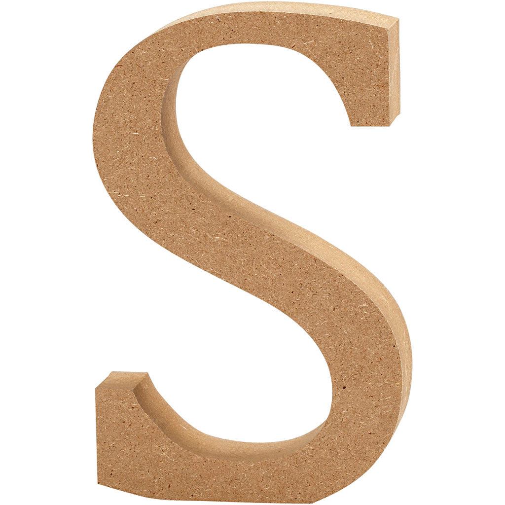 Creativ company letter s mdf 8cm, 1e.