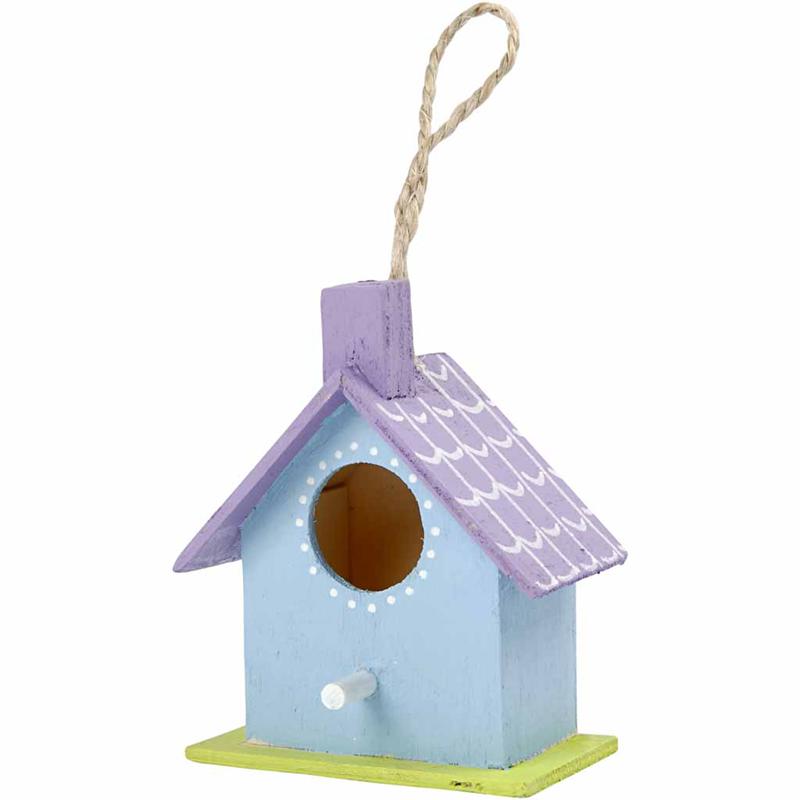 Creatief bedrijf vogelhuis hout 7cm, 6st.