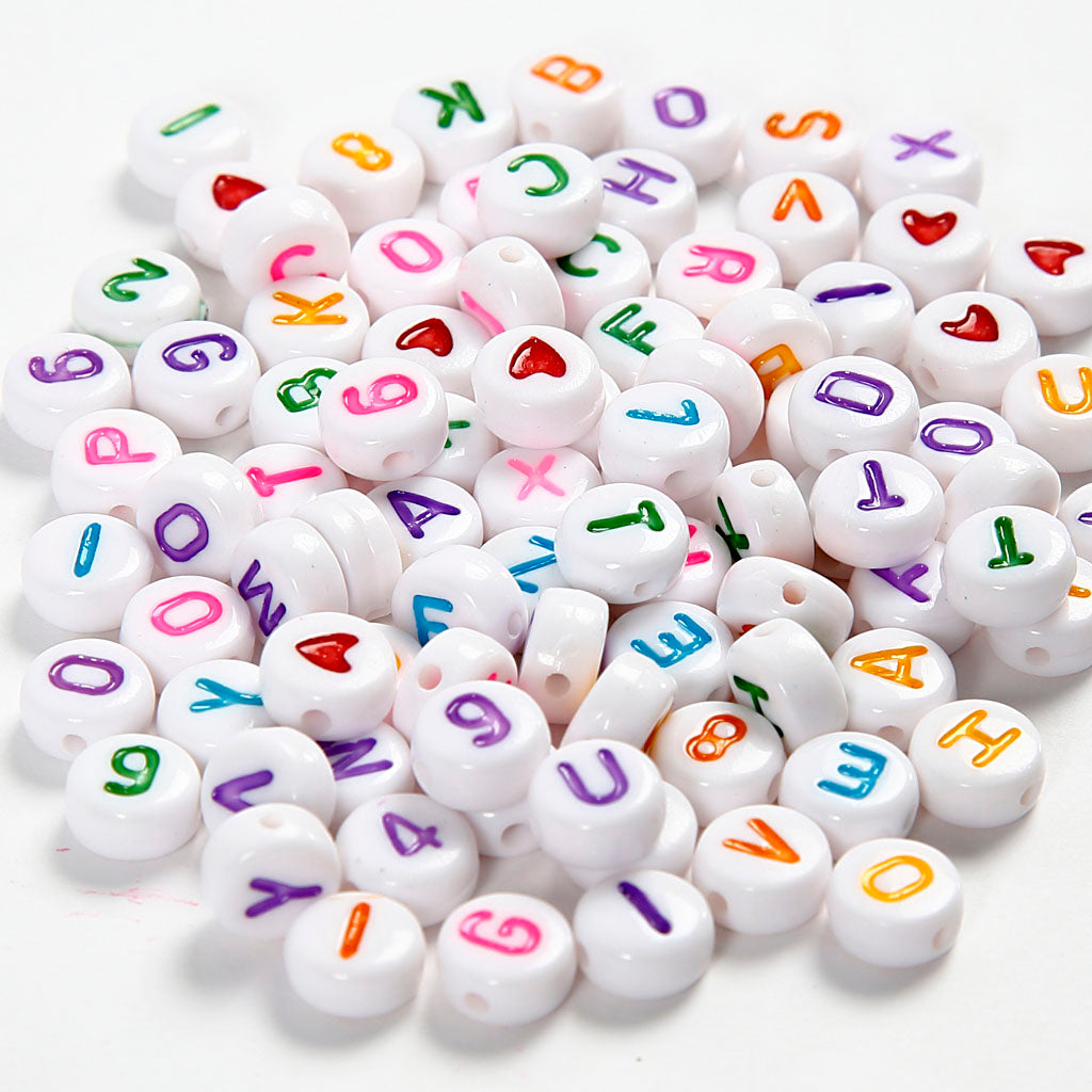 Creativ company https: www.cchobby.nl letterkralen-afm-7-mm-gatgrootte-1-2-mm-ca-200-stuk-wit-25-gr-1-doos-699070