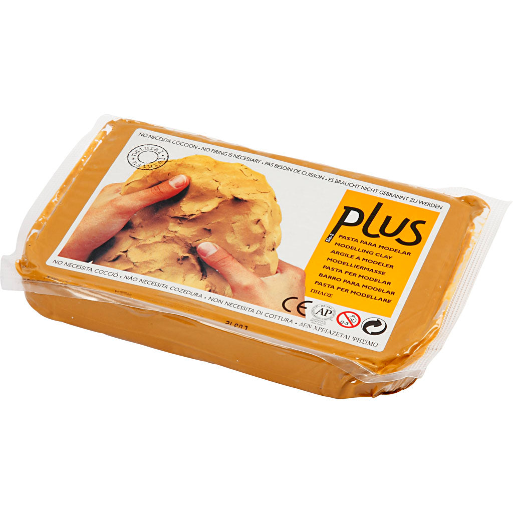Creativ Company air-drying clay, curry color, 1000 gr