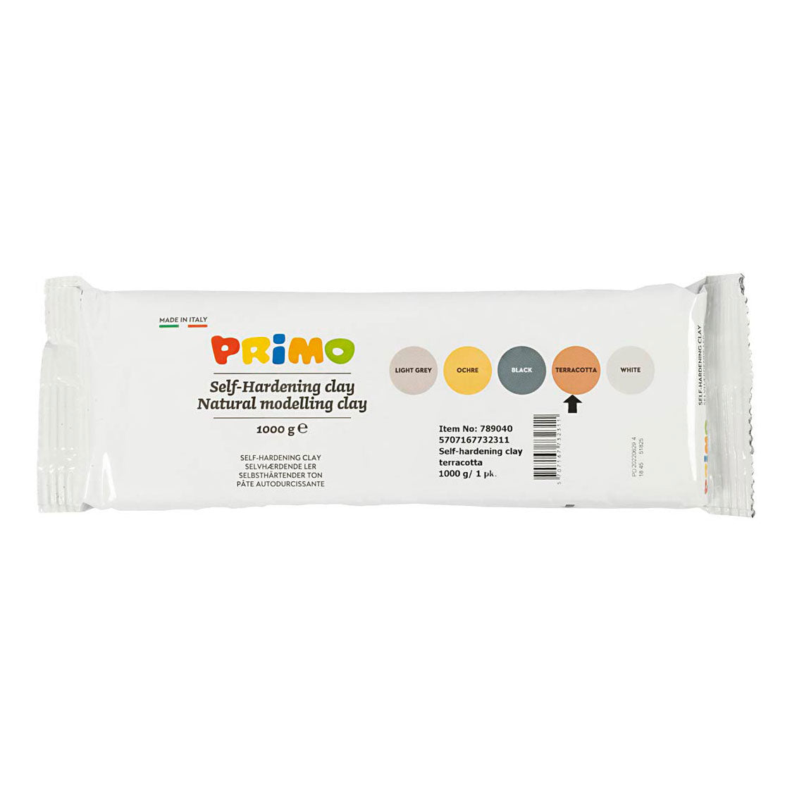 Creativ company zelfhardende boetseerklei terracotta, 1000gr