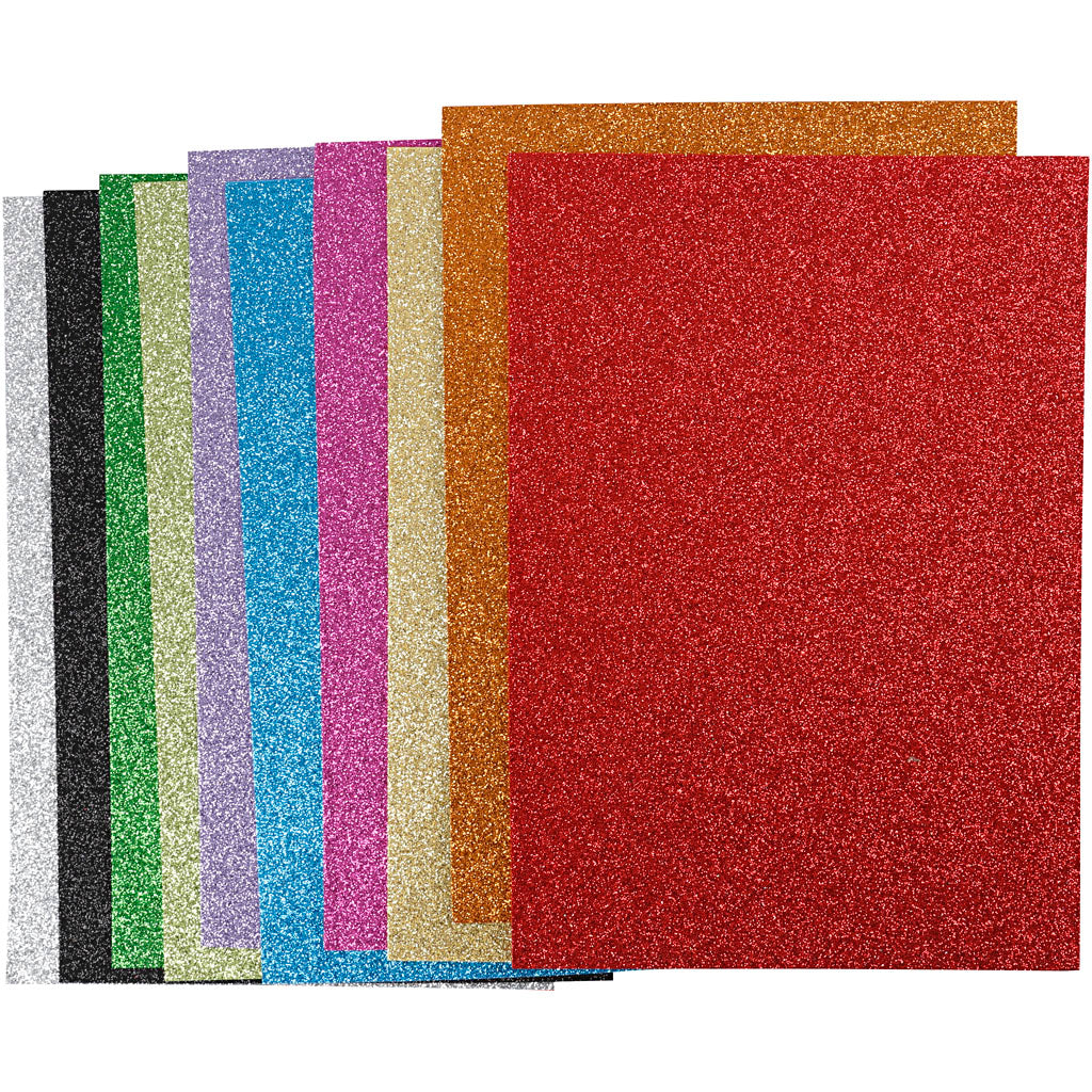Creativ company eva foam behuizing kleur a4, 10st.