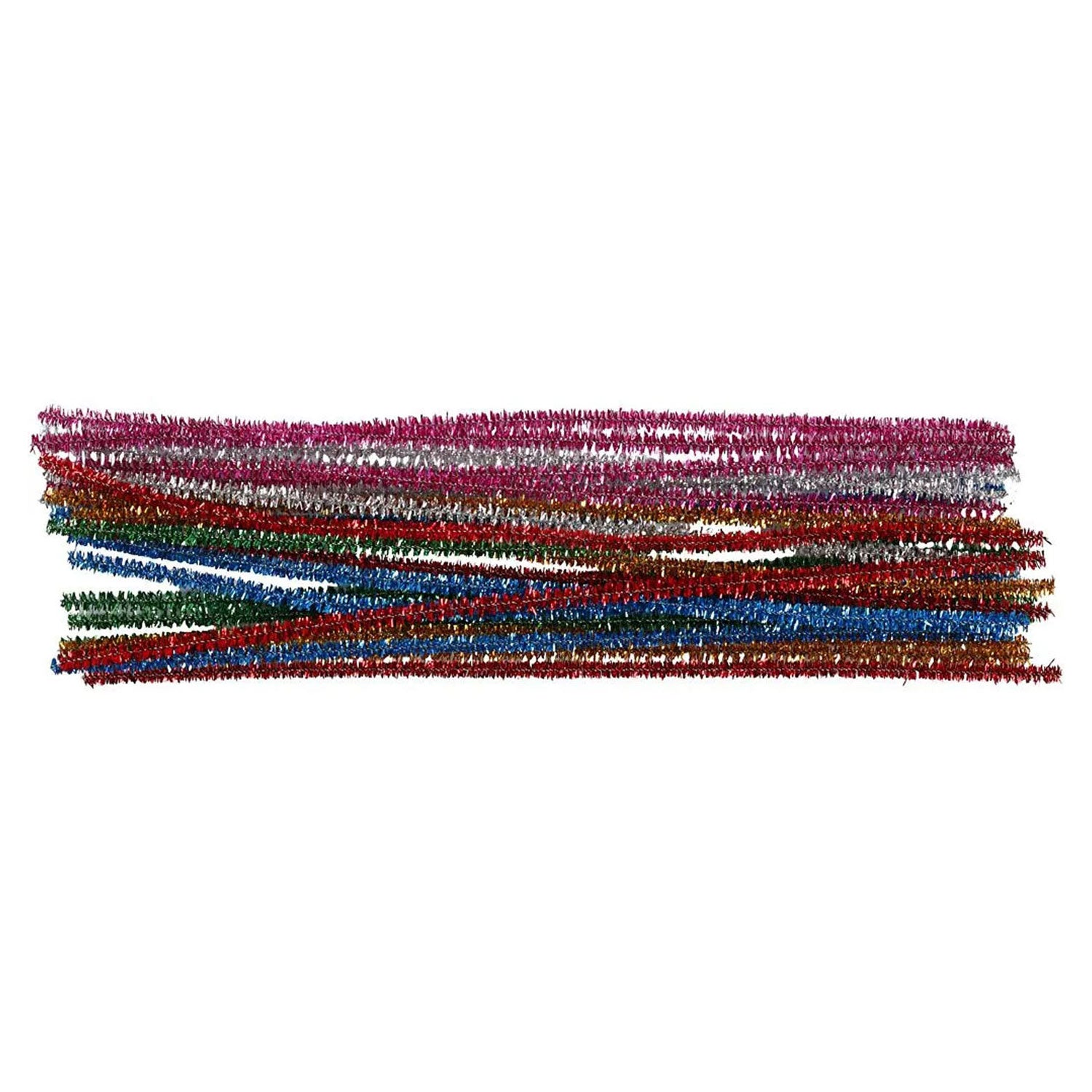 Creativ Company chenille stems strong colors glitter 30cm, 24pcs.