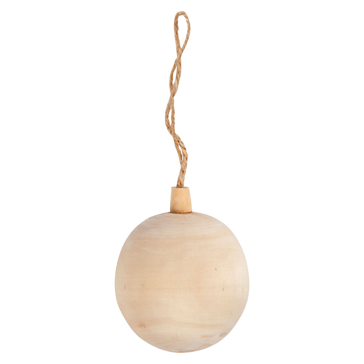 Creative company kerstbalhanger hout, 6,4cm