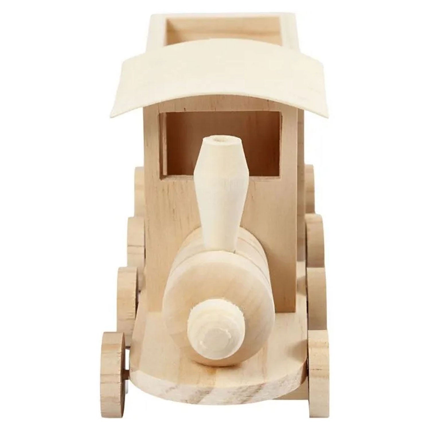 Houten trein met wagen