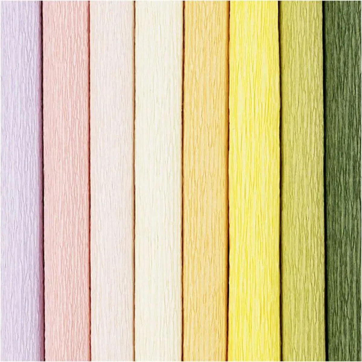 Creativ company crêpepapier pastelkleuren, 8 vellen