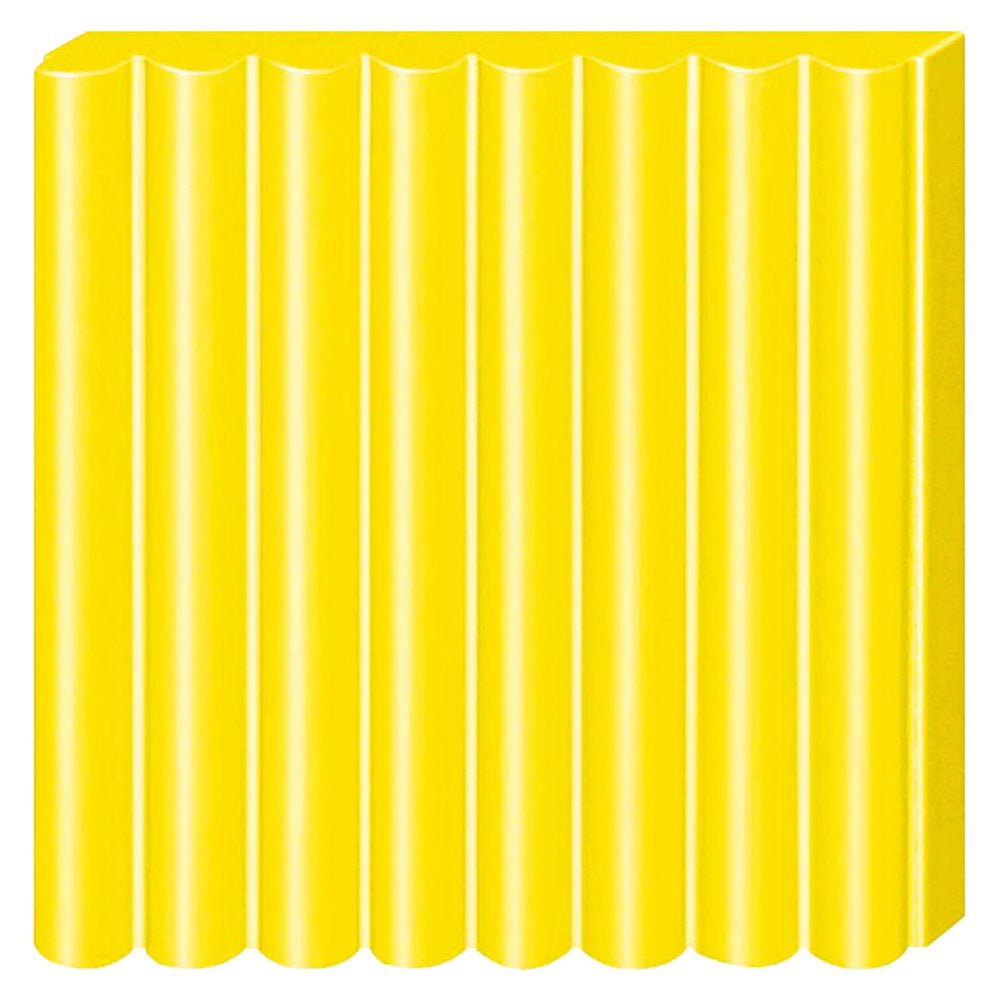 Fimo kids 8030 - ovenhardende boetseerklei - blokje 42 g - geel
