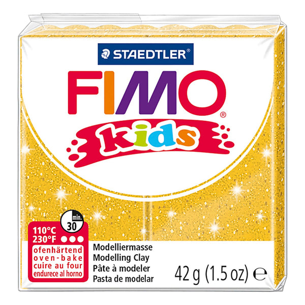 Fimo Kids Modelling Clay Glitter Gold, 42g