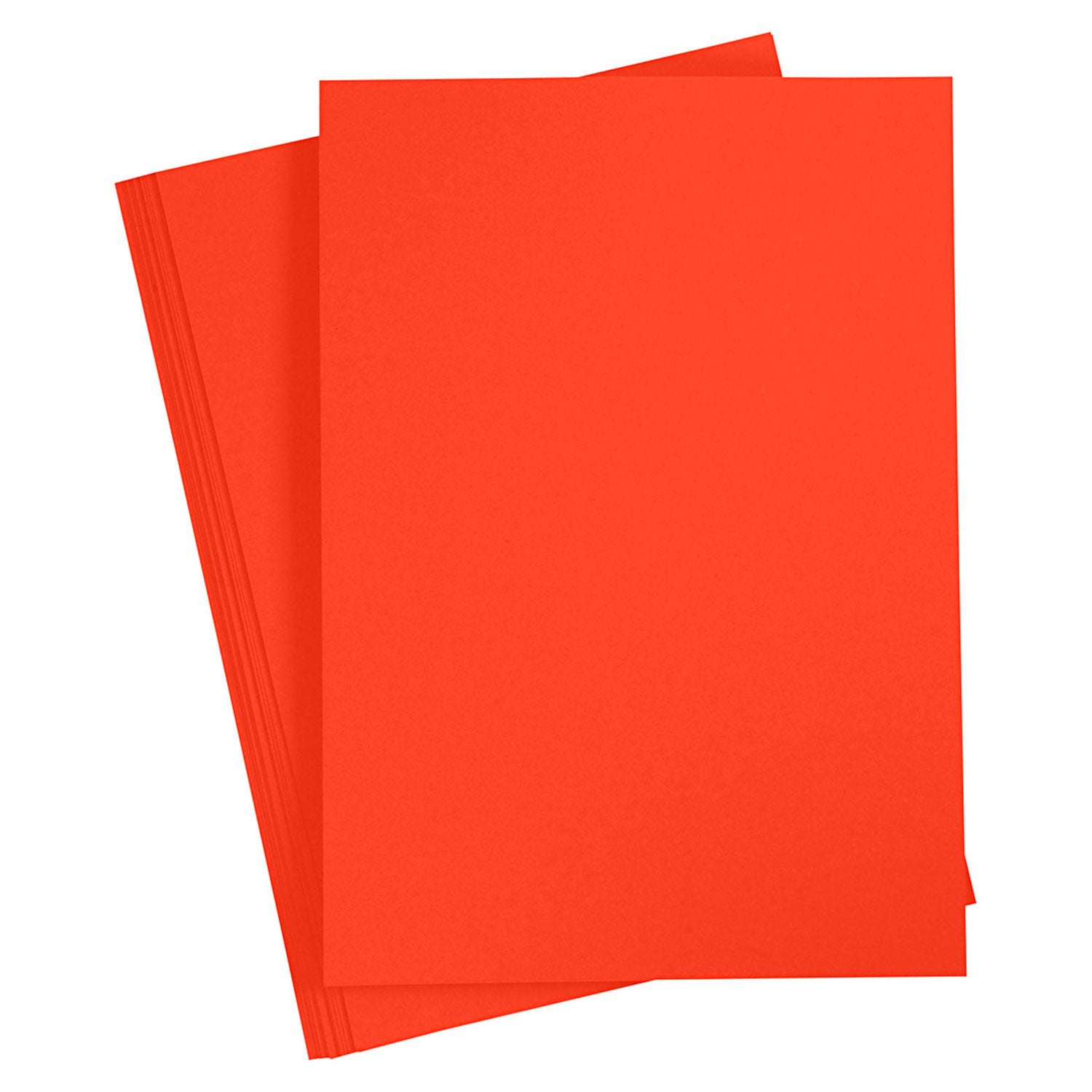 Gekleurde Karton Helder Rood A4, 20 vel