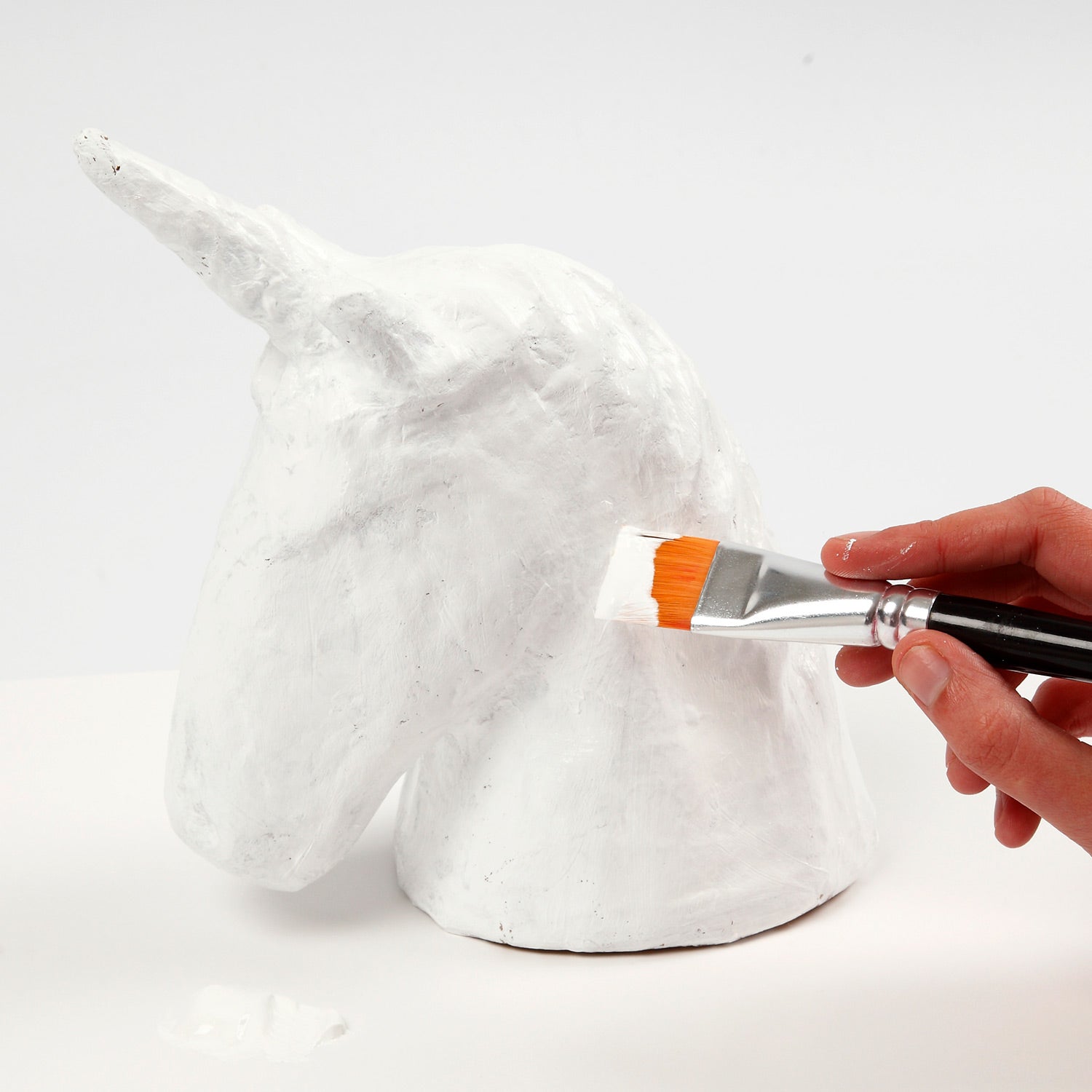 Creative company unicorn head paper-mache