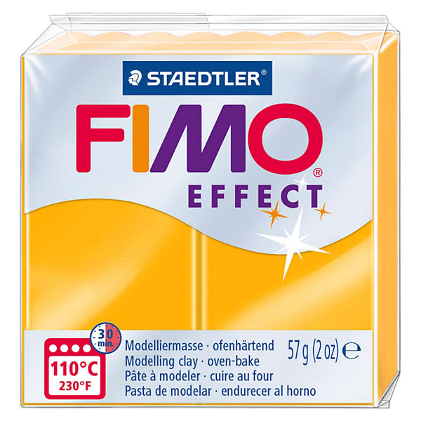 Fimo effect modelling clay neon orange, 57g