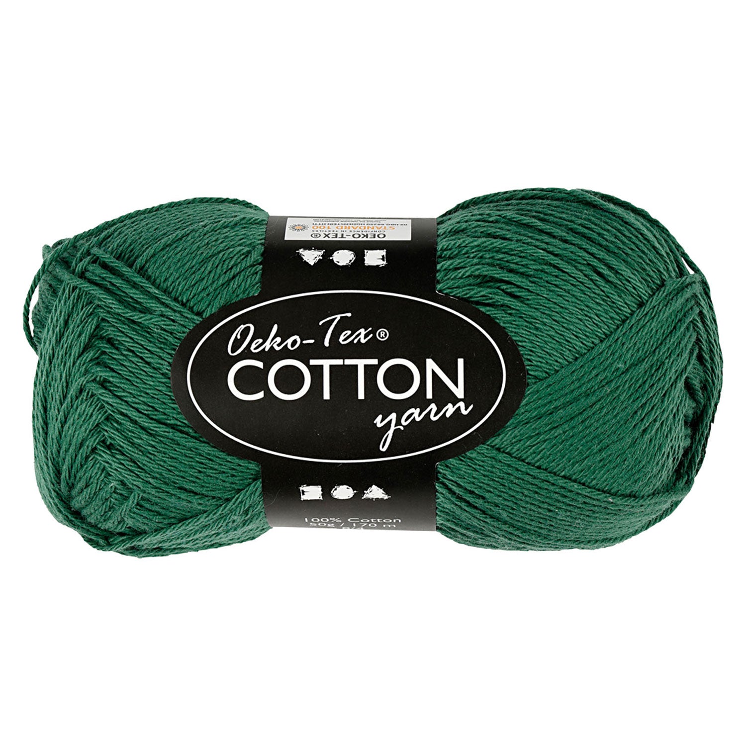 Creativ company katoengaren, donkergroen, 50gr, 170m