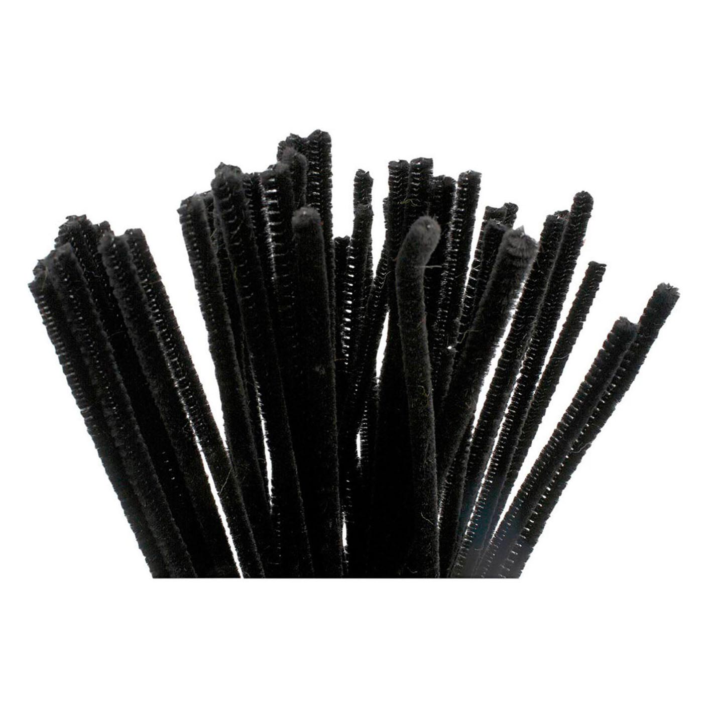 Creativ Company chenille black 30cm, 50 pcs.