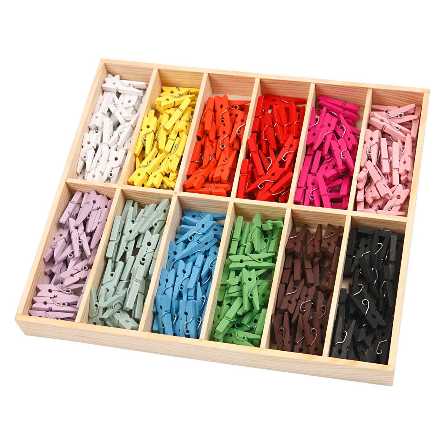 Creativ company https: www.cchobby.nl mini-wasknijper-l-25-mm-b-3-mm-diverse-kleuren-12x24-stuk-1-doos