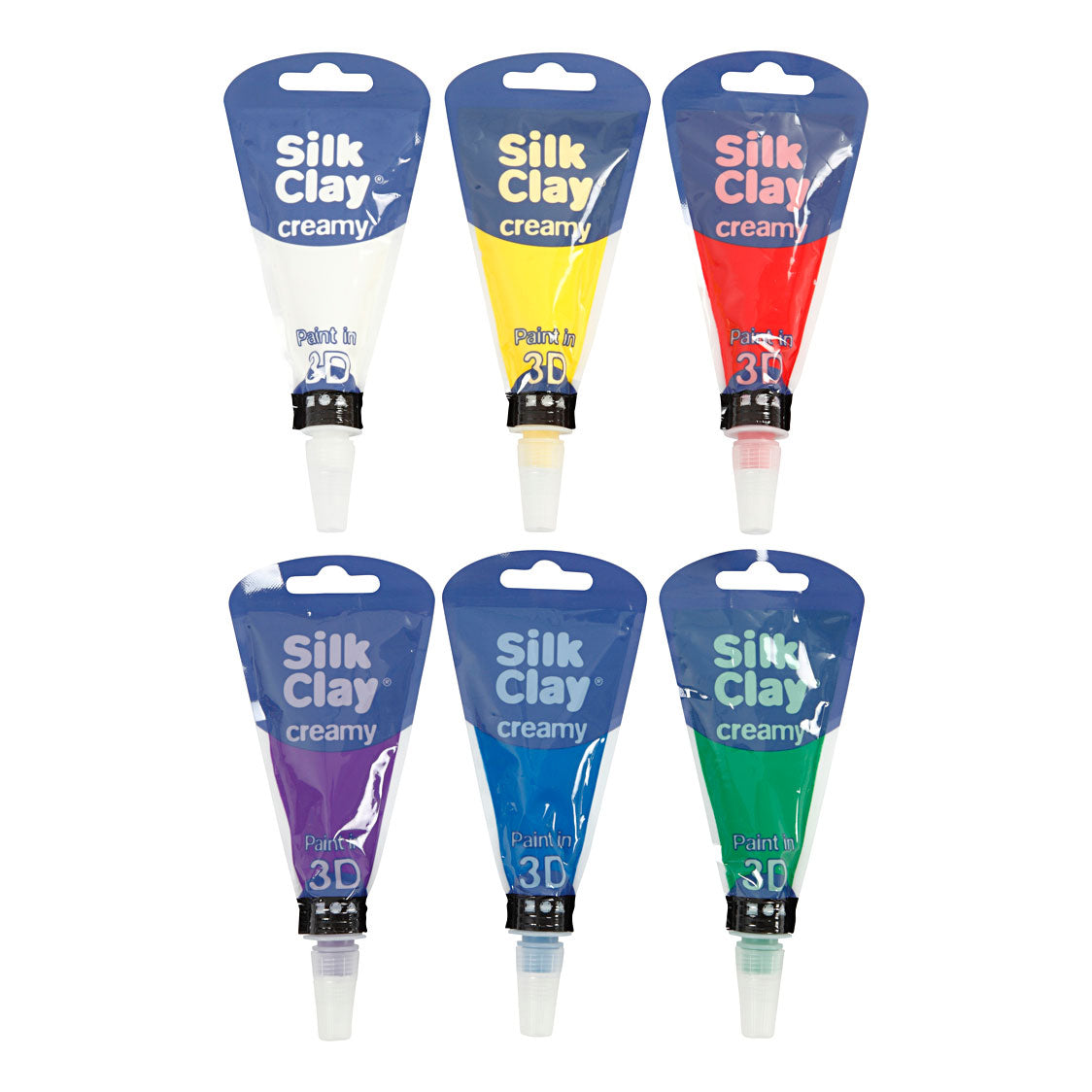 Silk Clay Creamy Standaardkleuren, 6x35ml