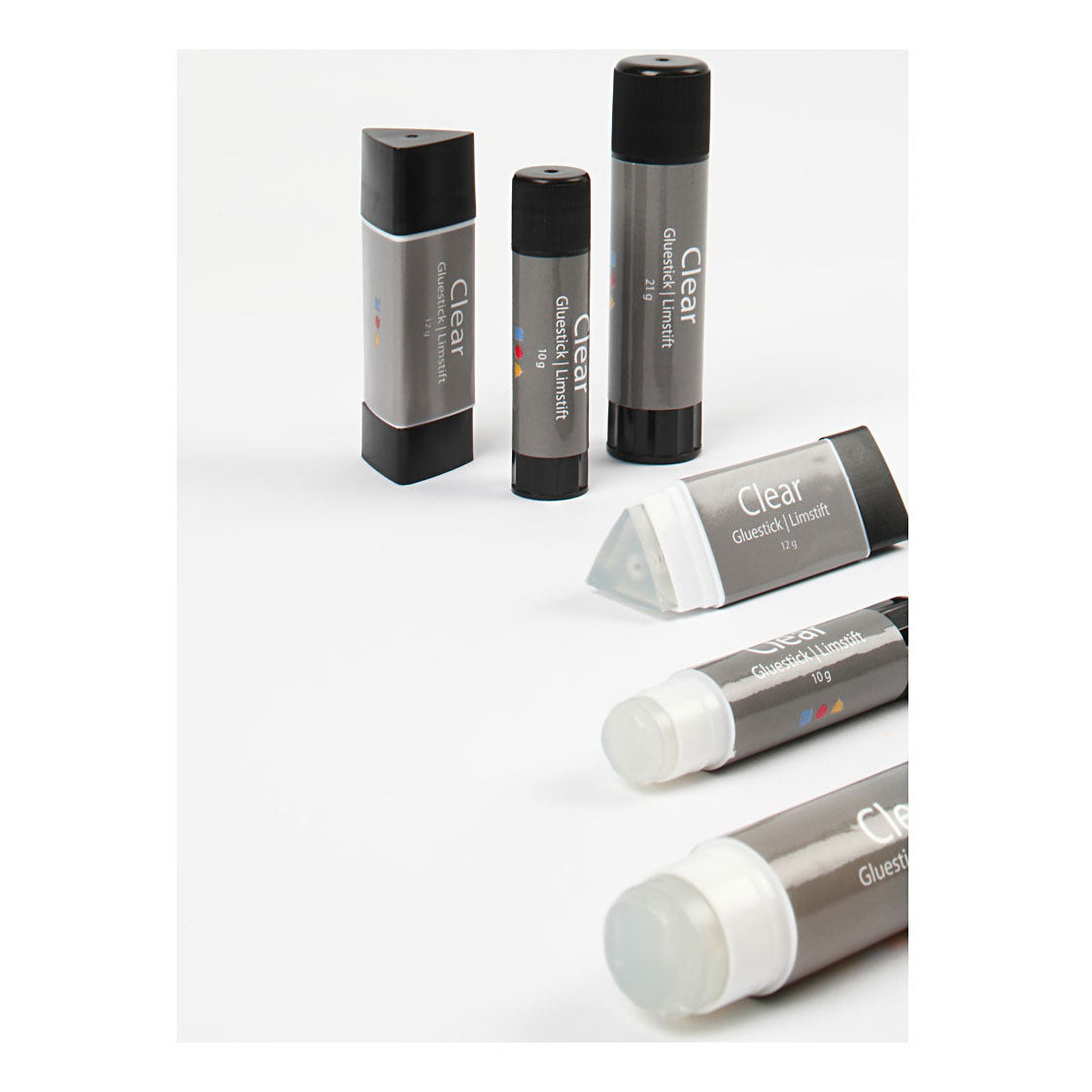 Creativ company transparante lijmstift, rond, 10 gr, 1 stuk