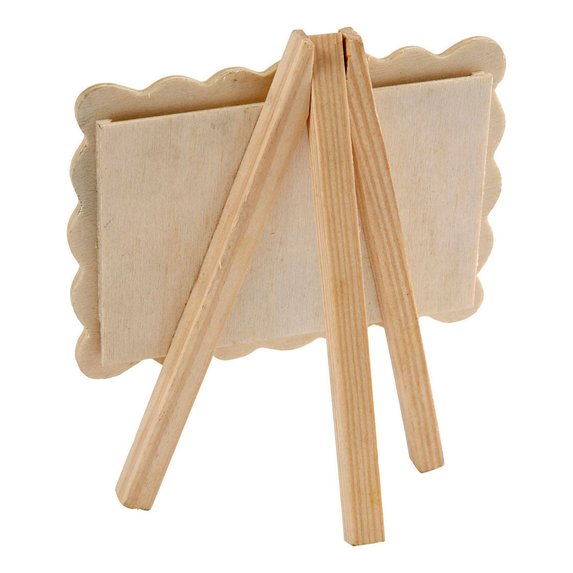 Creatief bedrijf houten fotolijst op ezel, 13,2x11,5cm