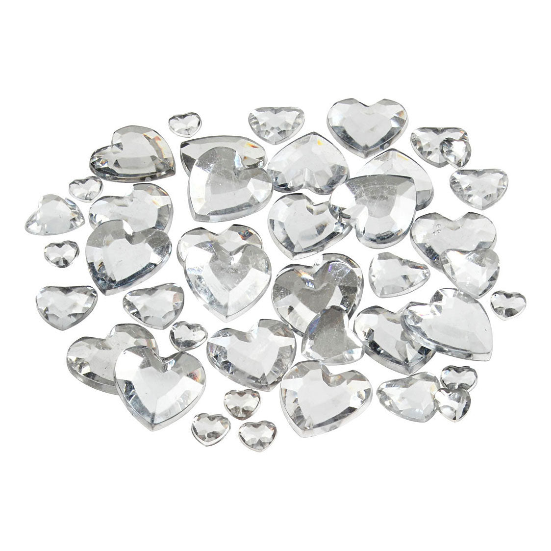 Creativ Company rhinestones silver assorted, 252 pcs.