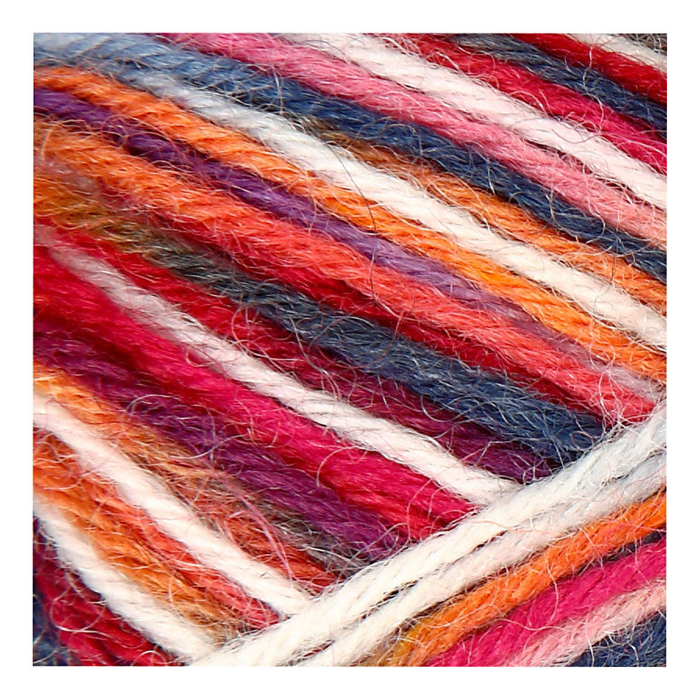 Creativ company sokkengaren blauw rood, 200cm
