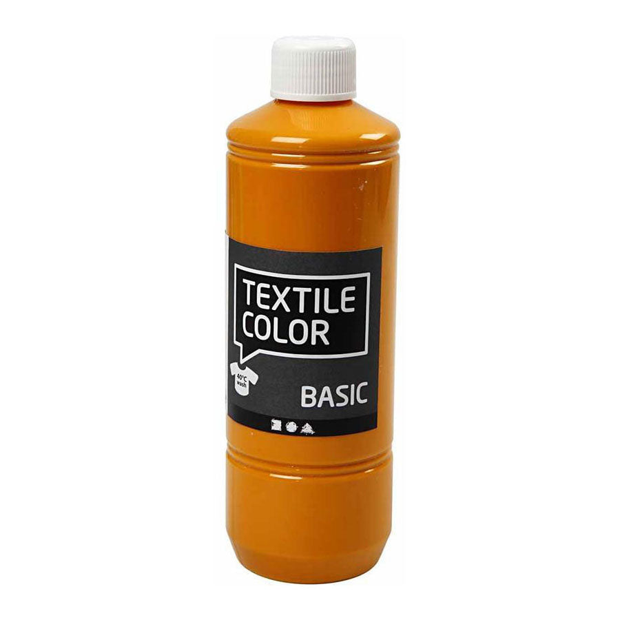 Creativ company textiel kleurverf - mosterd, 500ml