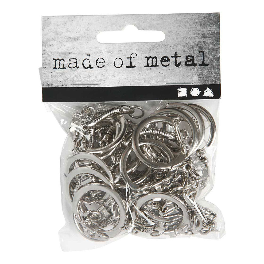 Creative company sleutelhanger met ketting, 25st.