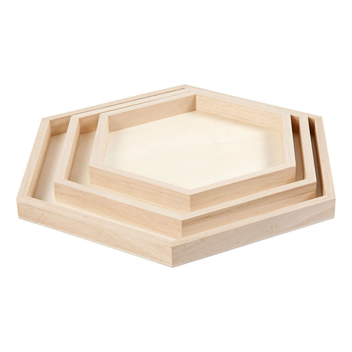 Creativ Company wooden serving trays diverse, set of 3