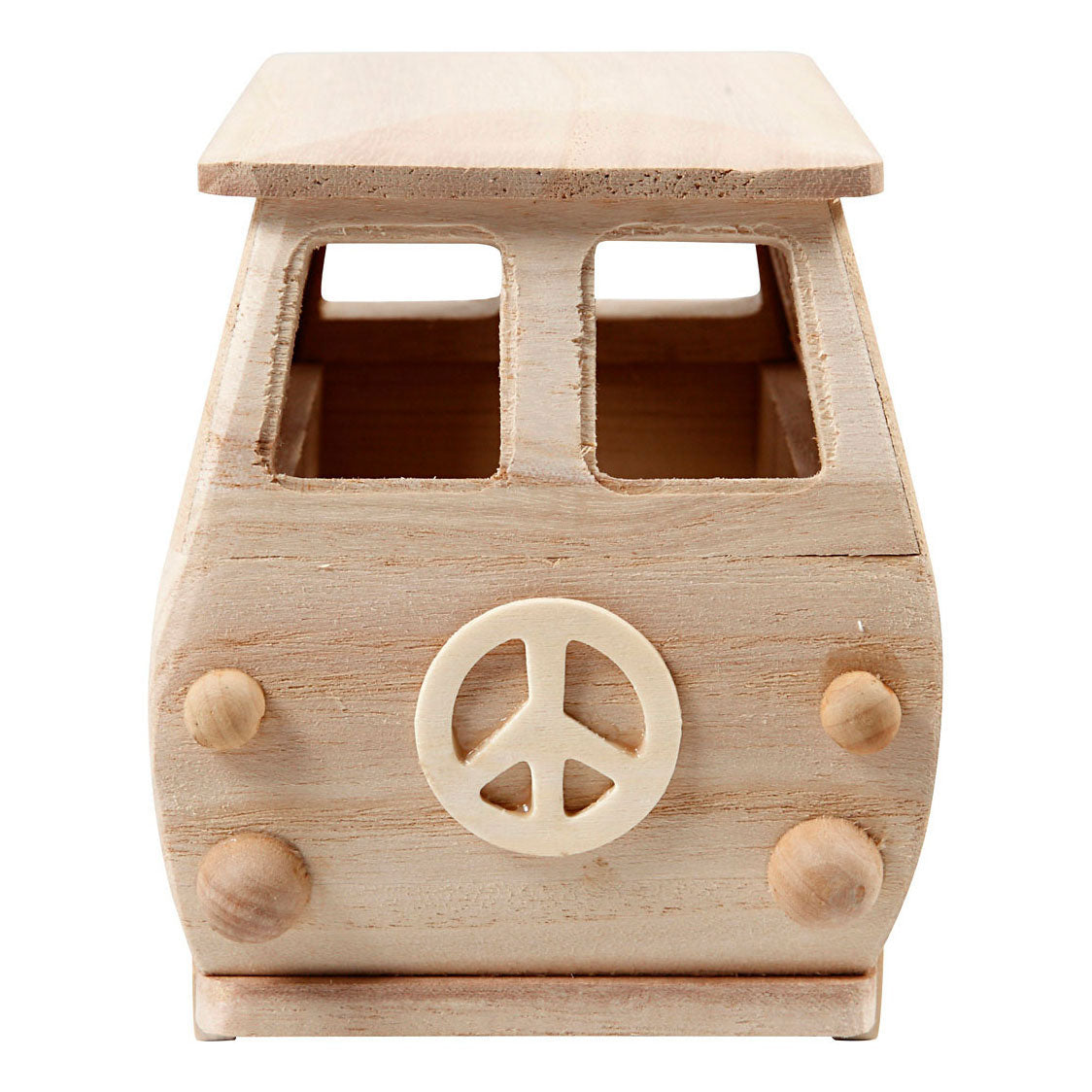 Creativ company wooden mini bus, 17x10x13cm