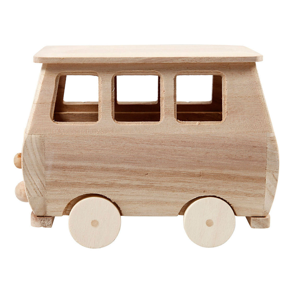 Creativ company wooden mini bus, 17x10x13cm