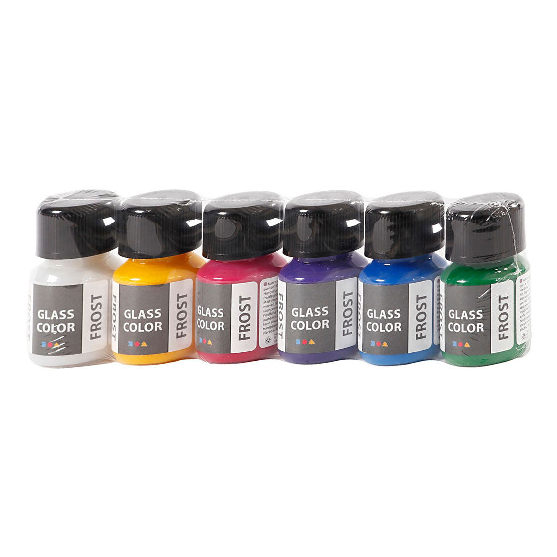 Creativ company glaskleur frost glasverf kleur, 6x30ml