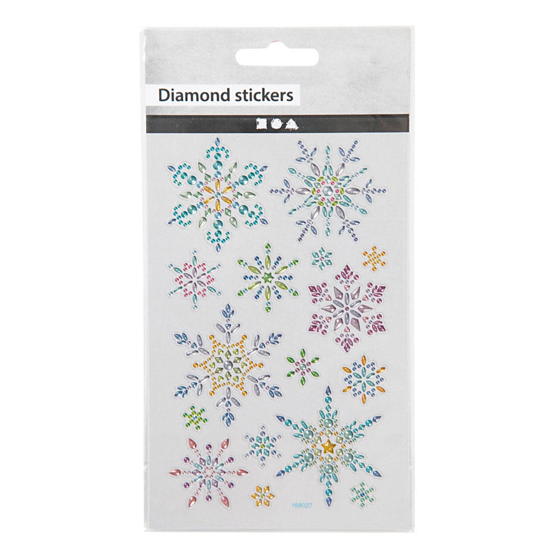 Creativ company diamantstickers ijskristallen, 1 vel