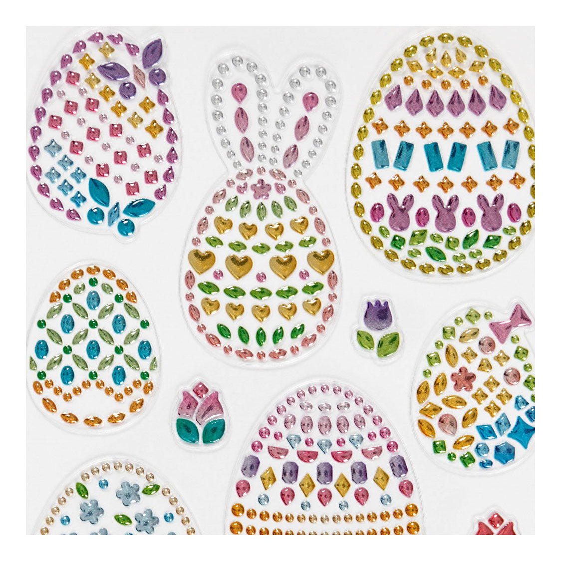 Creativ company diamantstickers paaseieren, 1 vel