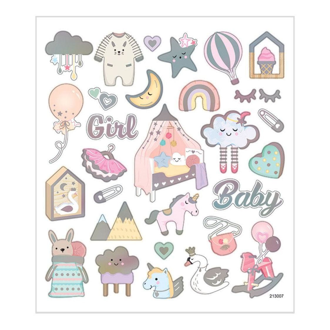 Creativ company stickers babymeisje, 1 vel