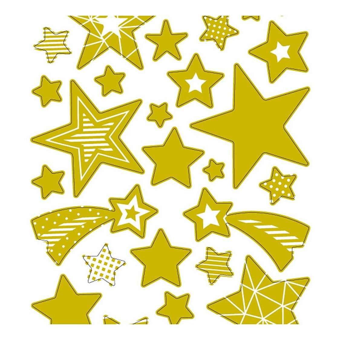 Creative bedrijfsstickers gouden sterren, 1 vel